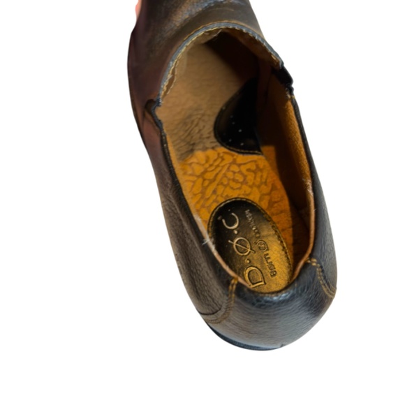 Black Pebble Leather Slip On Shoe Booties - Picture 8 of 16